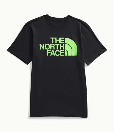 Футболка TNF S/S Half Dome Tee (Мужской; M; Black SafetyGreen)